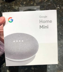 Google Home Mini box