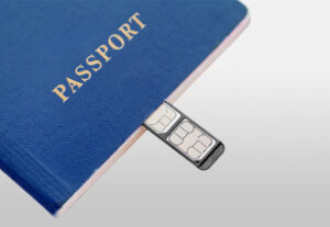 Graphic of Passport and SIM card